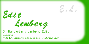 edit lemberg business card